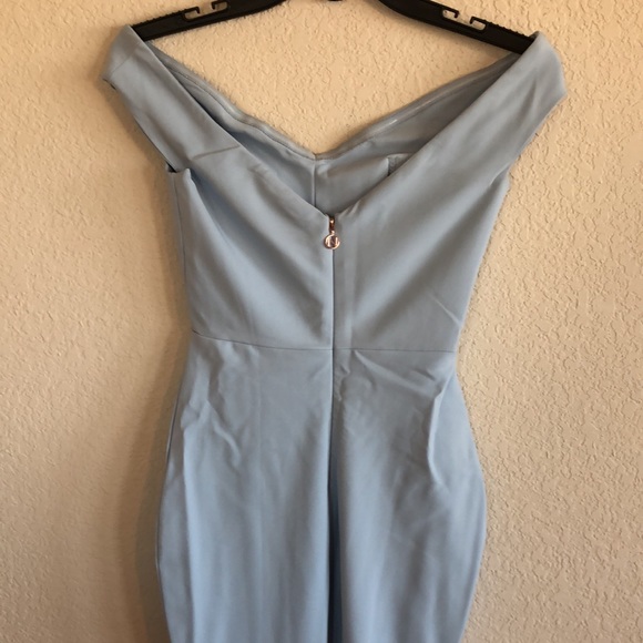 NOOKIE ALLURE EVENING DRESS in dusty blue - Picture 8 of 13